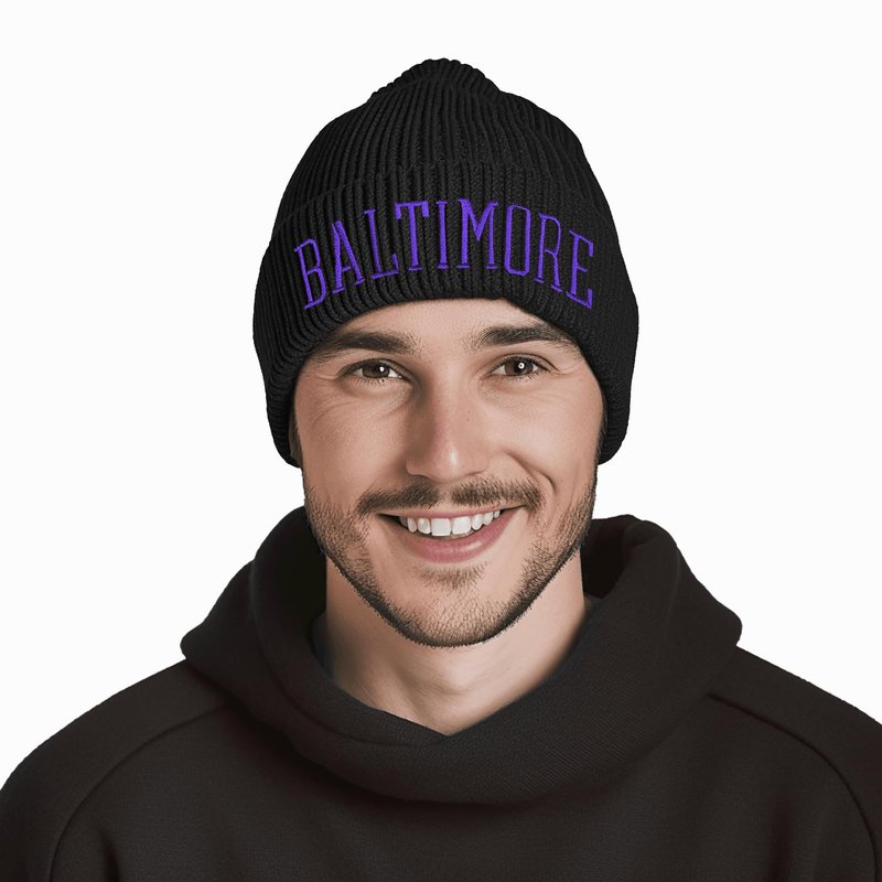 JZYEGSW Football Winter Hat for Men Women Cities Beanie Knit Cuffed Cap for Fans Gifts