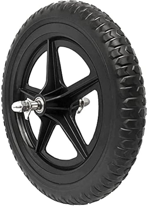 EIRONA 12 Inch Balance Bike Replacement Wheel, EVA Foam Balance Bike Wheel Compatible with Strider, Black