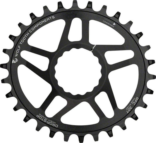 Wolf Tooth Elliptical Mountain Bike Direct Mount Oval Chainring for Race Face Cinch (32 Tooth, PowerTrac, MTB)