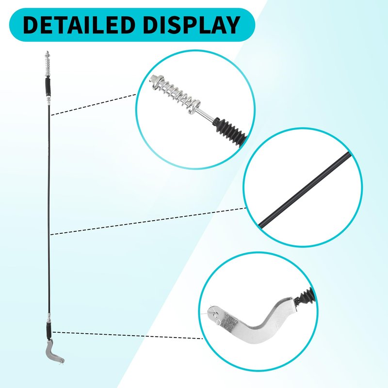 10L0L Golf Cart Transmission Forward Reverse Shift Cable Assembly for 1996-2001 EZGO TXT ST350 ST480 Workhorse MPT 1200 Gas Models, Replace OEM# 72341-G01 72341G01, 50.5" Long (2 Pack)