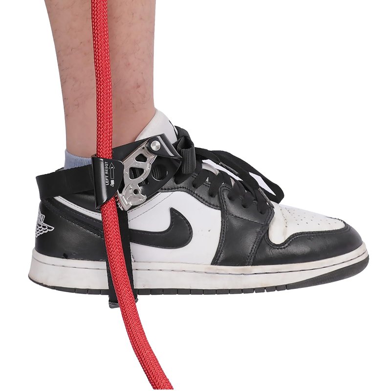 RESQT Foot Ascender, Outdoor Rock Climbing Tree Arborist, Mountaineering Rappelling Equipment Climbing Device for 8-13mm Rope（Left Black+Right Orange）