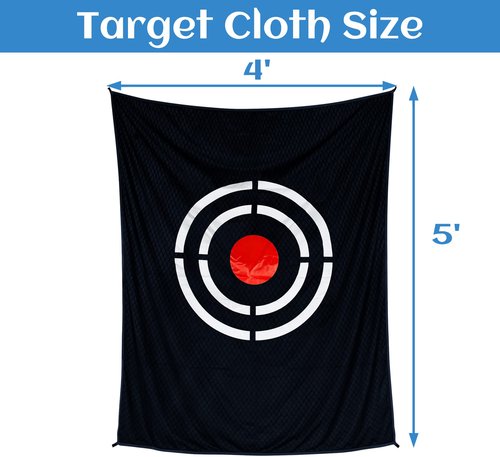 Golf Target Cloth for Net Replacement - 5X4FT Indoor/Outdoor Practice Target Training Aids