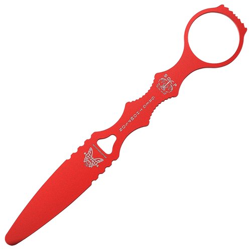 Benchmade - SOCP 176T Tactical Training Dagger Knife with Red 400C Handle (176T)