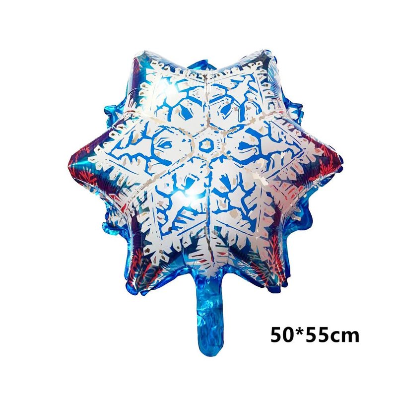 132PCS Ice Snow Queen Metal Balloons Double Layer Snowflake Decorations Balloons Garland Arch Kit For Birthday Baby Shower Winter Wonderland Christmas Home Party Decorations
