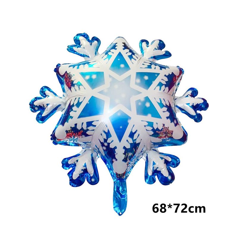 132PCS Ice Snow Queen Metal Balloons Double Layer Snowflake Decorations Balloons Garland Arch Kit For Birthday Baby Shower Winter Wonderland Christmas Home Party Decorations
