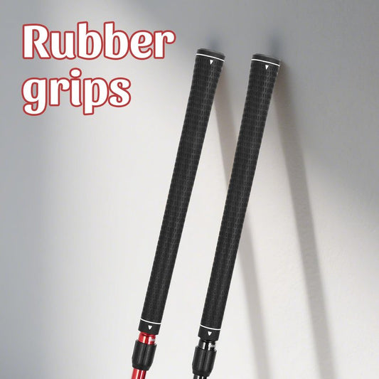 2 Pack Mini Golf Putters, Right and Left Handed Two Way Golf Clubs with 6 Balls, Adjustable Putters for Men and Women (（Black,Red）)