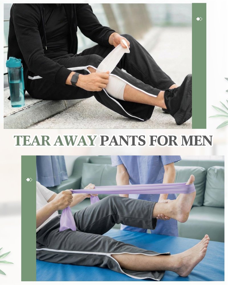 Wovnet 2 Pack Tear Away Pants for Men Sweat Basketball Pants 2 Side Zippers off Full Open Sweatpant with Pockets(Black，dark Gray,XL)
