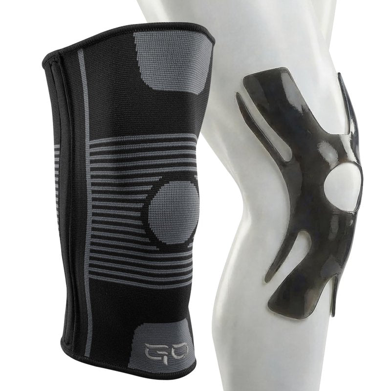 Kinesiology Knee Compression Sleeves - Professional Knee Support Braces for Men and Women for Joint Pain Relief, Swelling, ACL, MCL, FSA and HSA Approved (Black, Large)