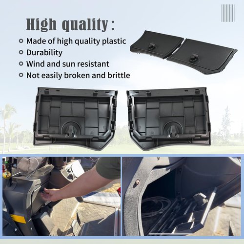 Golf Cart Glove Box Door Set Kit Compatible with Kandi Kruiser 2P/4P/6P electric golf carts, Glove Box Door Set for Electric Golf Cart,Comes with Two Door Set, Includes Hardware, Golf Cart Accessor