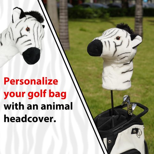 Driver Headcover, Funny Golf Club Covers Soft Plush Animal Golf Head Covers, Creative Golf Headcover Fits Standard 460cc Driver Head