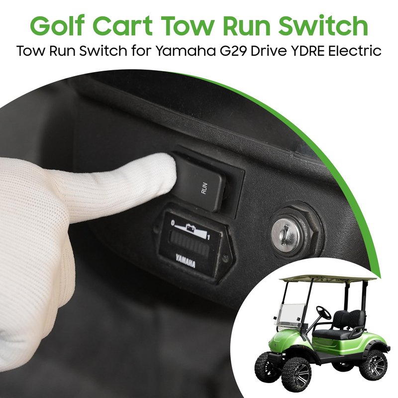 10L0L Golf Cart Tow/Run Switch for Yamaha G29 Electric Golf Cart (2010-2014) jw2-H2727-00, Golf Cart Accessories, Run Tow Switch