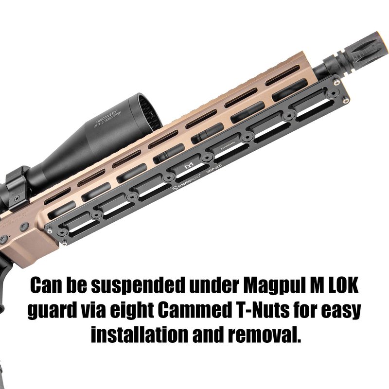 11 inch Arca Swiss Adapter M lok Rail for Rifles,300 mm Long, 2520