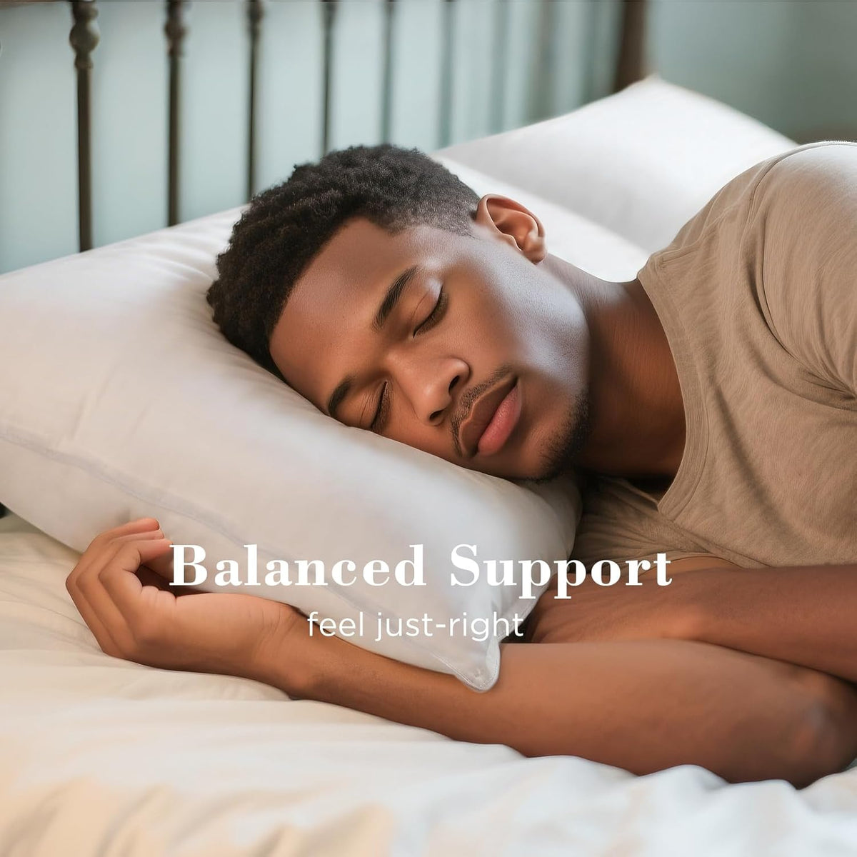 Viewstar King Size Bed Pillows - Set of 2 Soft Down Alternative for All Sleep Positions | White