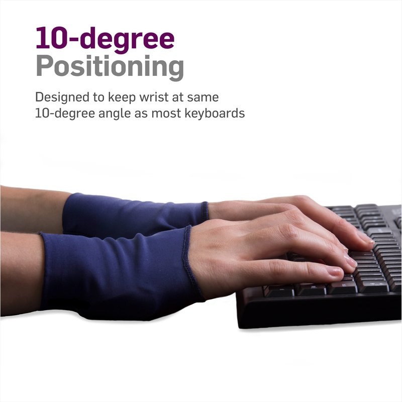 NatraCure Computer Gloves (Carpal Tunnel Relief) Size: Medium/Large - One Pair (Reversible) - (For Wrist and Hand Pain Relief from Typing and Other Repetitive Movements)
