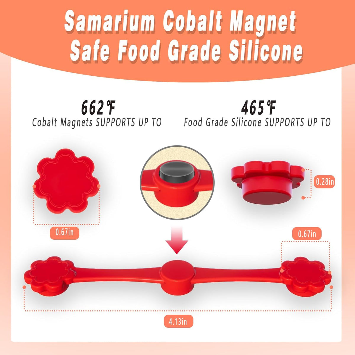 Skiennix Air Fryer Magnets - 12Pcs Silicone Buckle for Securely Holding Parchment Paper Liners
