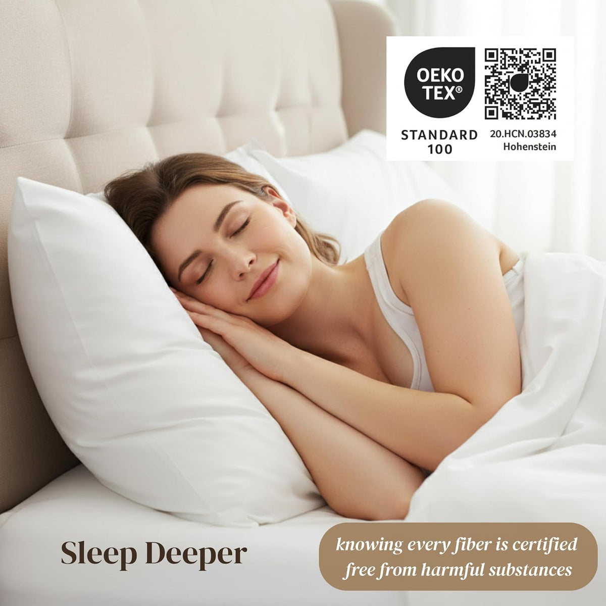 Beckham Hotel Collection Queen Sheets Set - 100% Cotton Sateen, Silky Smooth, 16” Deep Pocket, Gray