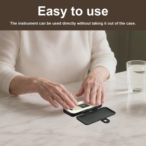 Hard Protective Case for Kardia Mobile 6L & 6L Max – Shockproof, Waterproof, Scratch-Resistant, with Silicone Inner Pad for Kardia Mobile EKG Monitor Case
