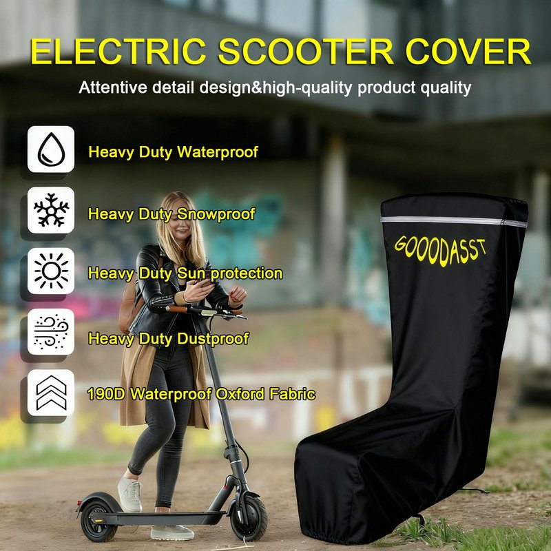 Universal Electric Scooter Cover, Outdoor Waterproof and Dustproof, Adults/Kids Electric Scooter Storage cover (54*28*52inch)