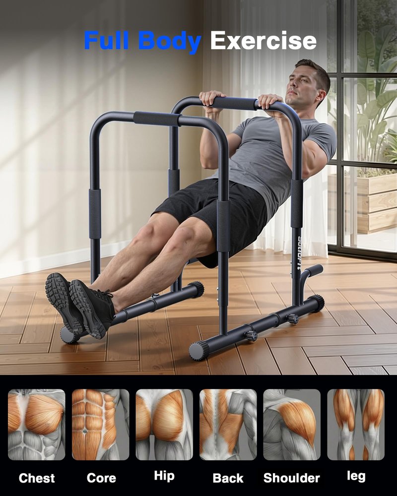 SolidFit Dip Bar & Push Up Bar Black ZZ