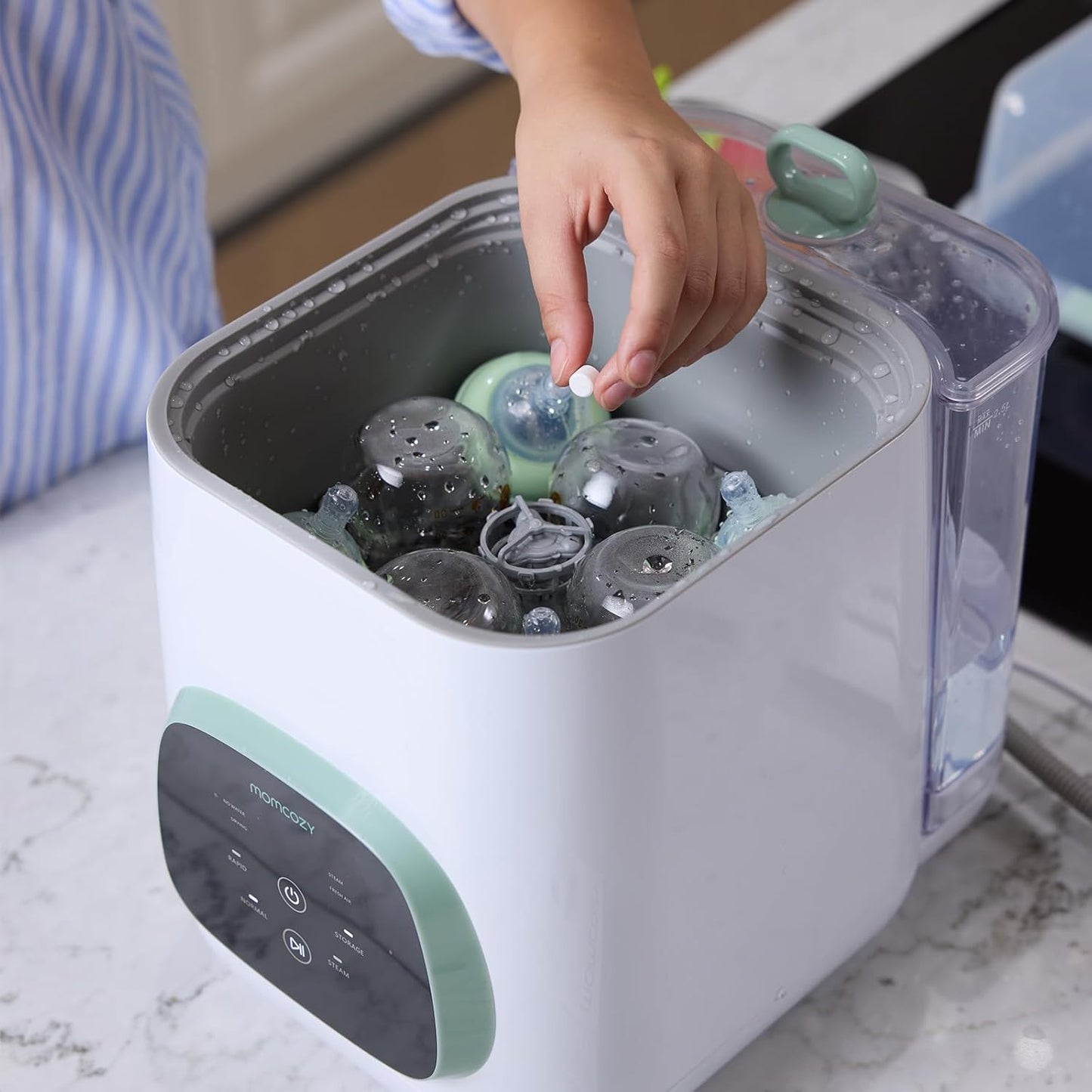 Momcozy Washing Block - 120 Detergent Tablets for KleanPal Pro Baby Bottle Washer