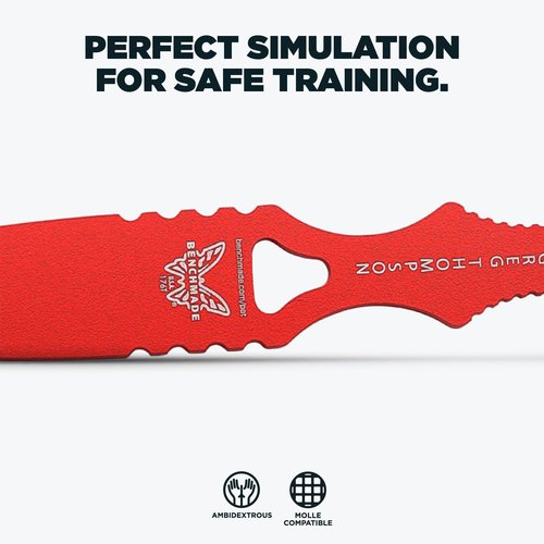Benchmade - SOCP 176T Tactical Training Dagger Knife with Red 400C Handle (176T)