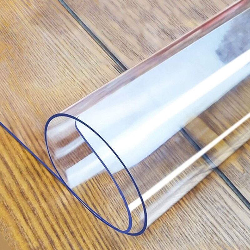 LovePads Clear Table Cover Protector, 18 x 54 Inch 2mm Thick Plastic Table Cover, Table Protector for Dining Room Table, Waterproof Dresser Cover Top for Kitchen, Coffee, Writing Desk