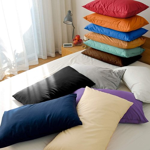 FLXXIE King Pillow Cases - Soft Microfiber Covers with Envelope Closure | Wrinkle & Stain Resistant, 20x36, Orange