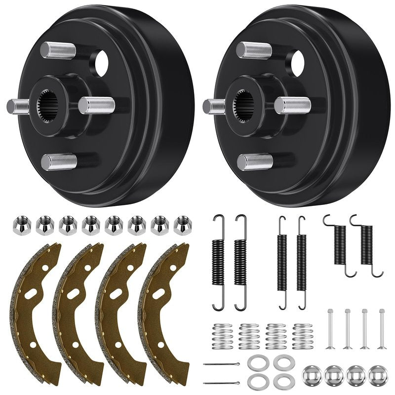 30-Tooth Golf Cart Brake Hub Repair Kit for 4 Cycle Gas EZGO TXT 1997-2008, Medalist 1997-1999, Include Brake Drum, Brake Shoes, Spring Kits, OEM# 21807G1, 70794G01, 27944G01 (NOT Fit Electric Model)