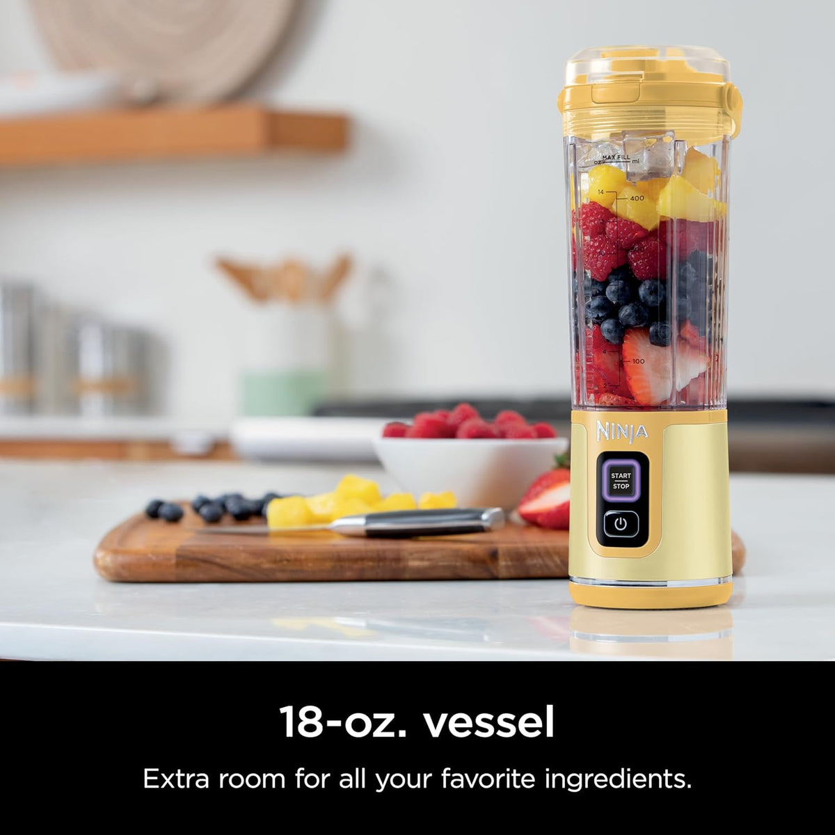 Ninja Blast Portable Blender - Cordless 18oz Personal Blender for Smoothies & Shakes | BPA Free, USB-C Rechargeable, Dishwasher Safe