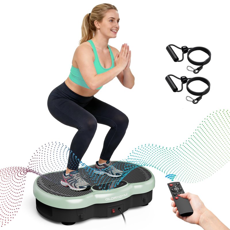 Vibration Plate for Weight Loss & Lymphatic Drainage, Professional Full Body Vibration Machine with Wider Platform, Ultra Stable & Quiet, 120 Speeds, 330lbs Capacity, Home Fitness System