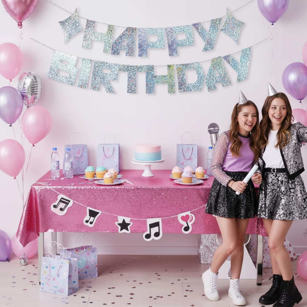 Tinlade K-Pop Birthday Banner - Happy Birthday Decoration for Korean Pop Fans | Party Decor