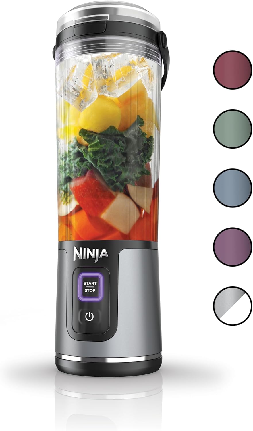 Ninja BC151BK Portable Blender - Cordless 18oz Personal Blender for Smoothies & Shakes | BPA Free, USB-C Rechargeable, Black