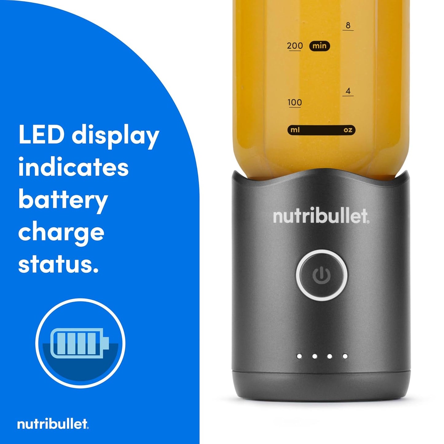 Nutribullet Flex Portable Blender - Powerful & Compact Design | Gunmetal Gray