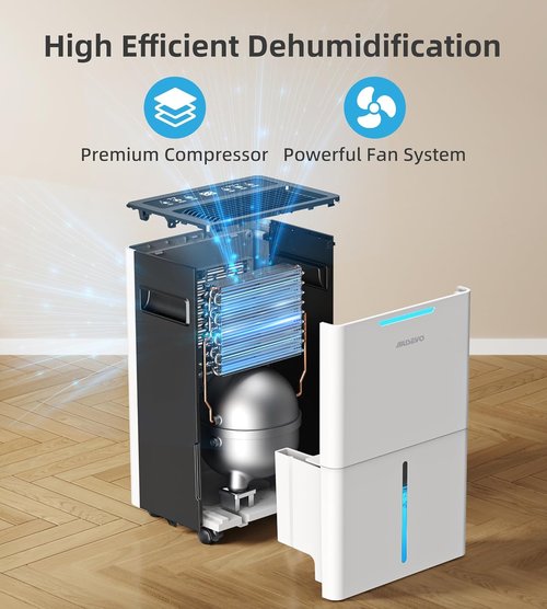Dehumidifier 1500 Sq. Ft. by [Brand Name] - 21 Pints with Intelligent Humidity Control | 3 Modes & 24H Timer for Home, RV, Bathroom, Bedroom