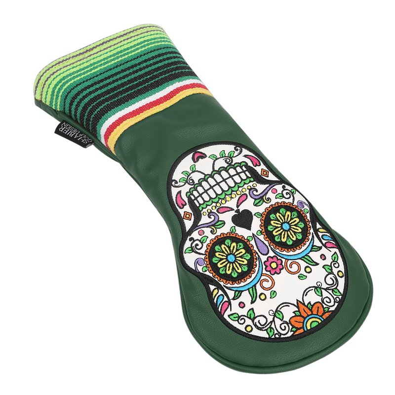 SHABIER Green Eyes Design Golf Headcover with Skull Design for Golf Club (Green, Hybrid)