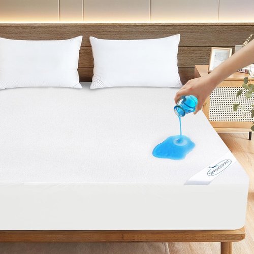Full Terry Mattress Protector by Sleeper Sofa - Waterproof, Ultra Soft & Breathable, Fits 54''×72'' Up to 8'' Depth