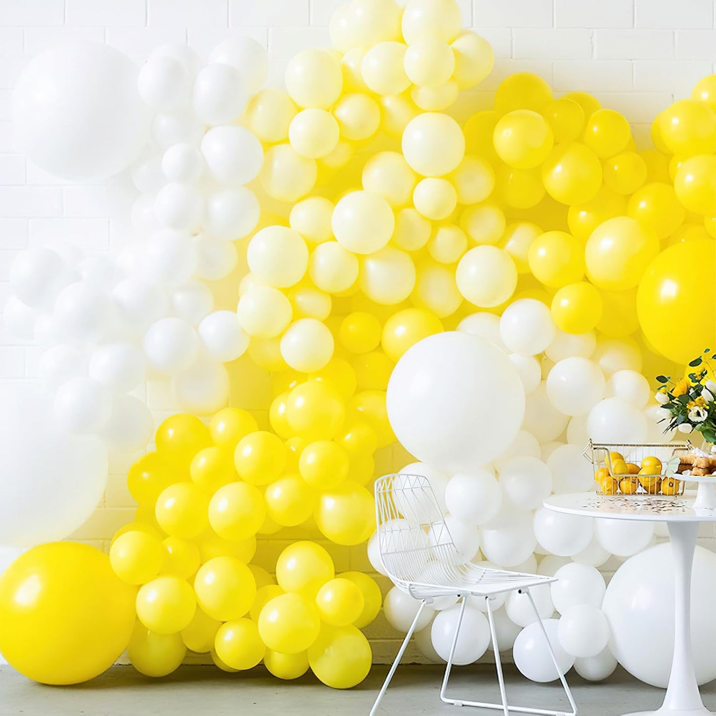 PartyWoo Yellow Balloons - 101pcs 12 Inch Latex Helium Balloons for Birthday & Baby Shower Decor