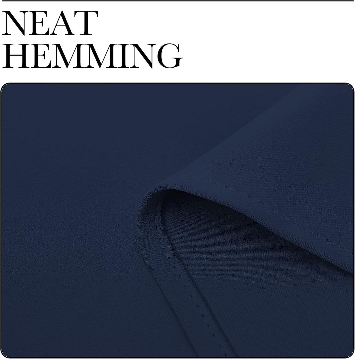 NICETOWN Blackout Curtain Panels - Thermal Insulated Navy Drapes | 2 Panels, 29" x 20" for Bedroom