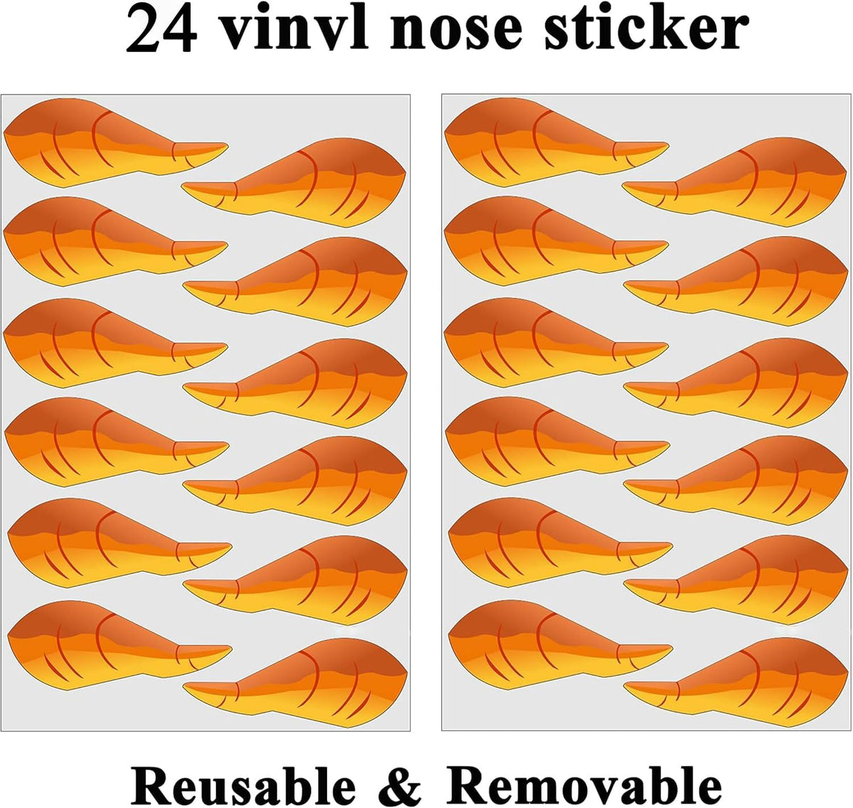 Skiennix Pin The Nose On The Snowman Game - Fun Christmas Party Activity for Kids | 24 Nose Stickers Included