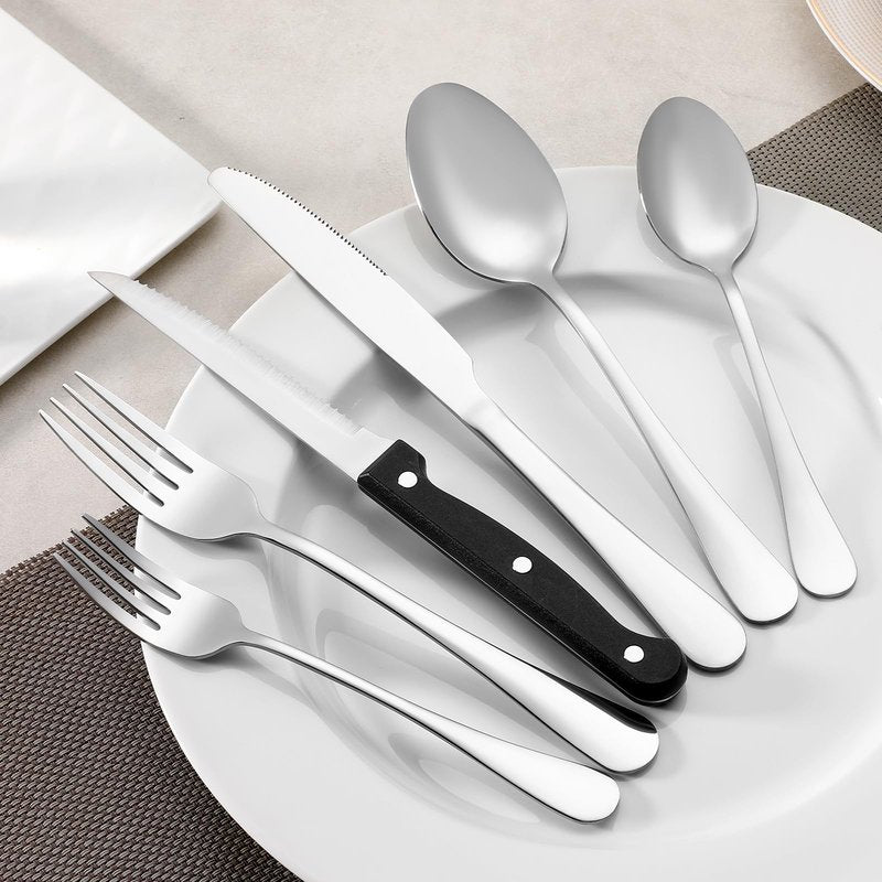 12 Piece Dinner Forks Set, Food-Grade Stainless Steel Forks Silverware, Cutlery Forks, Dessert Forks, Metal Forks for Home, Kitchen or Restaurant, Mirror Polished, Dishwasher Safe - 8 Inch