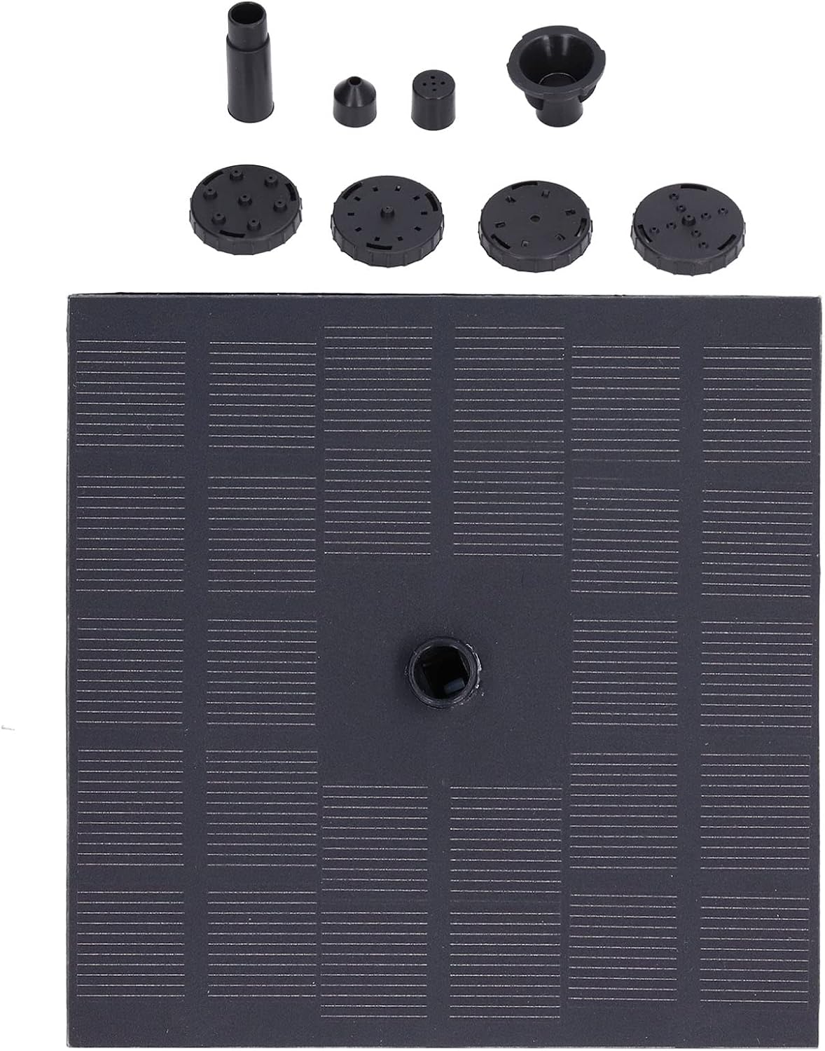 Skiennix Solar Bird Bath Fountain - 6 Nozzle Monocrystalline Pump for Outdoor Garden & Pond