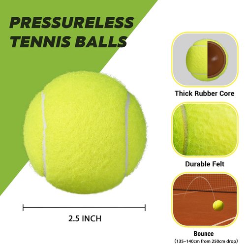 INSUM 30 Pack Bulk Tennis Balls – High Elasticity Practice Tennis Balls with Mesh Bags, Portable for Pet Dog Outdoor Playing, Training, Fetching