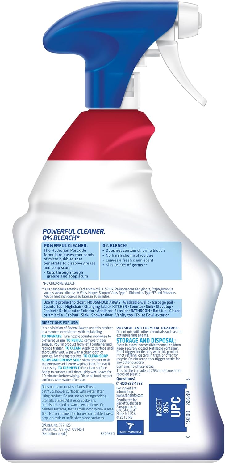 Lysol Multi-Purpose Cleaner Spray - Hydrogen Peroxide Formula, Citrus Scent, 32 Fl Oz