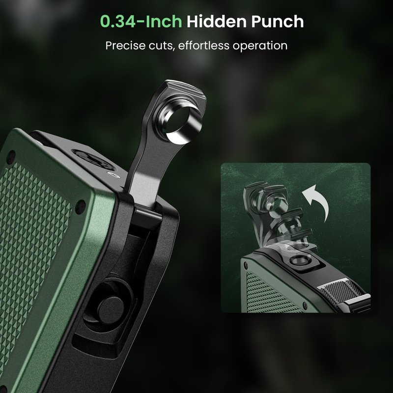 All-in-One Torch Lighters with Straight Cutter, Punch, Holder, Windproof Dual Jet Flame Torch Lighter, Refillable Butane Torch Lighters with Gift Box for Men, Multi-function Accessories for Men Luxury