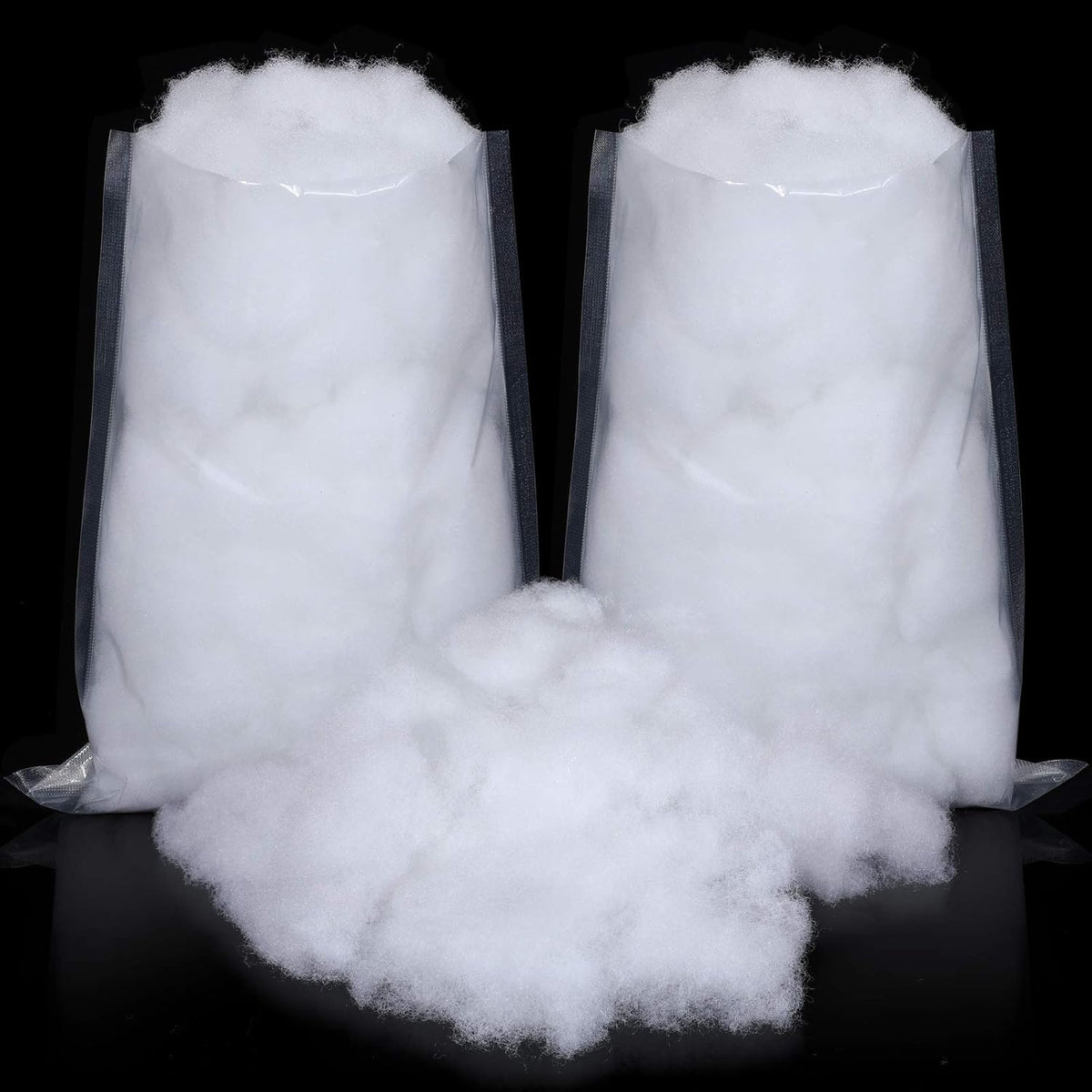 Sumind Winter Fake Snow Decoration - Fluffy Artificial Cotton Fiber for Christmas Crafts | 2 Bags (White)
