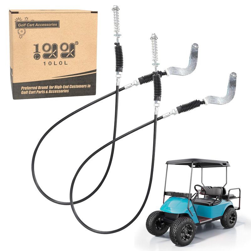 10L0L Golf Cart Transmission Forward Reverse Shift Cable Assembly for 1996-2001 EZGO TXT ST350 ST480 Workhorse MPT 1200 Gas Models, Replace OEM# 72341-G01 72341G01, 50.5" Long (2 Pack)