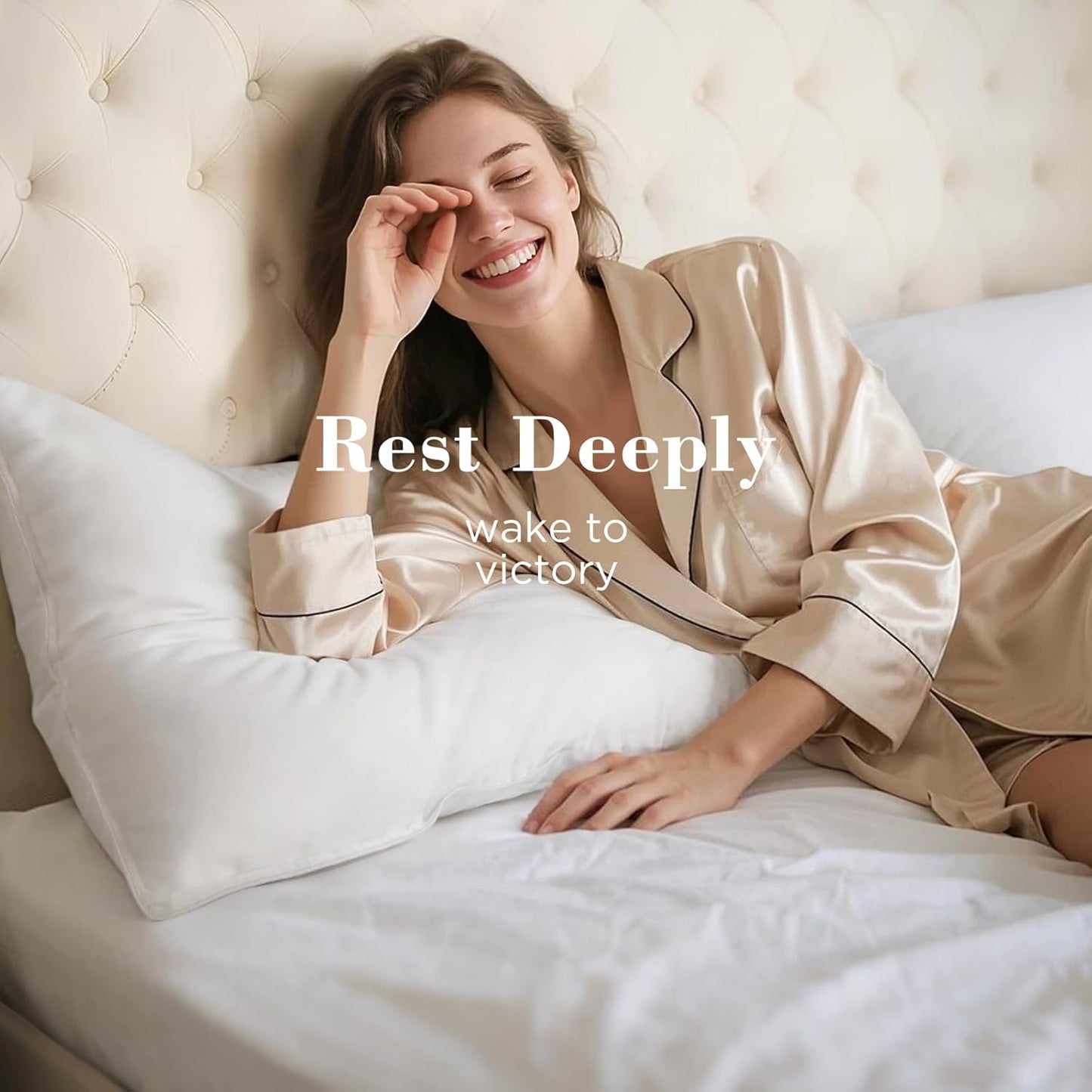 Viewstar King Size Bed Pillows - Set of 2 Soft Down Alternative for All Sleep Positions | White