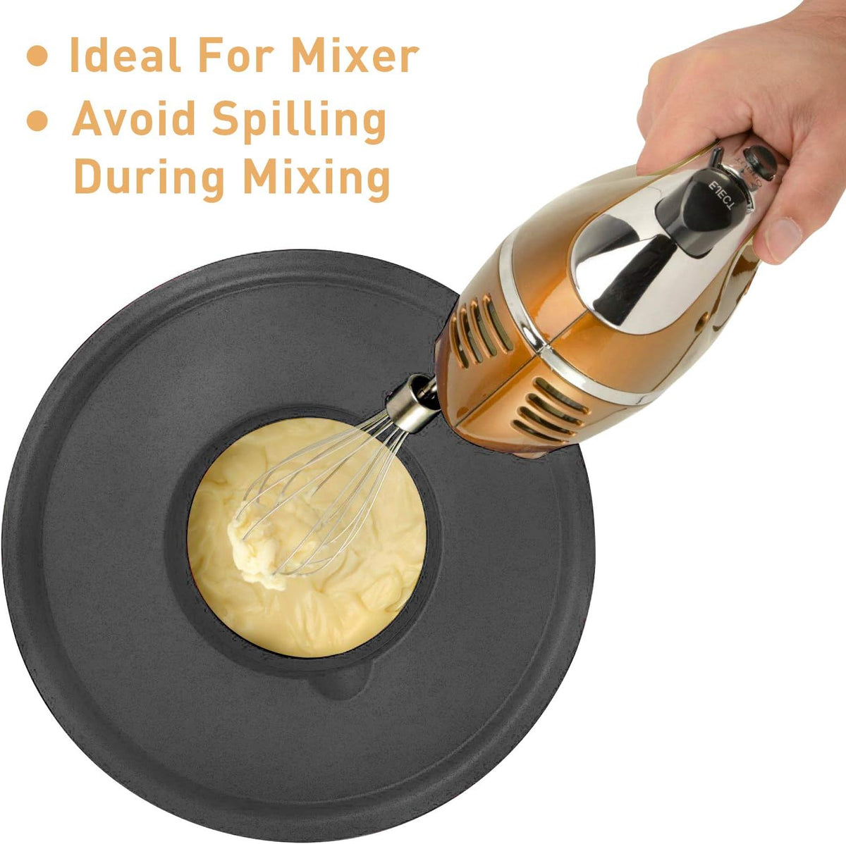 Wildone Mixing Bowls Set - 5PCS Stainless Steel Nesting Bowls with Airtight Lids & Grater Attachments | Non-Slip Bottoms, 0.63 to 5 QT