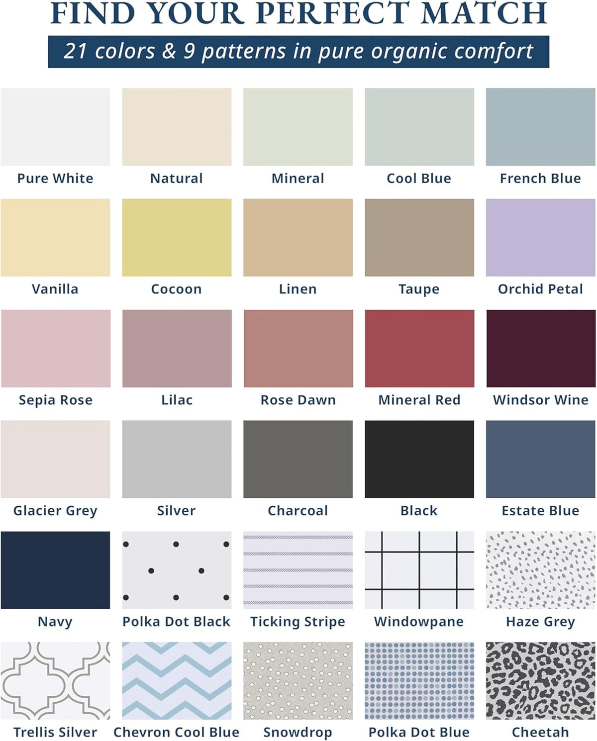 LANE LINEN 100% Organic Cotton Full Sheets Set - Ultra Soft Percale Bedding, Fits Mattresses Up to 15" Deep | Rose Dawn