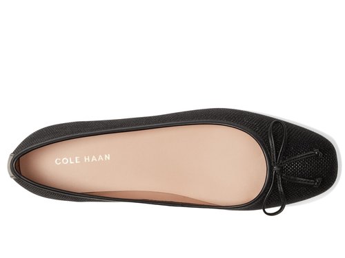 Cole Haan Women's Yara Soft Ballet Flats, Black Glitter Mesh, 11-B US